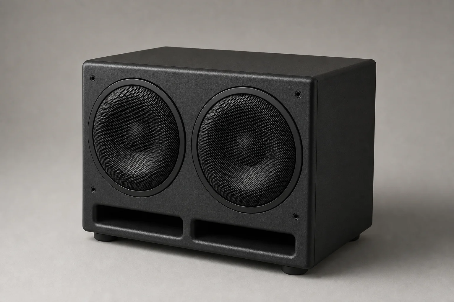 Kompakter Studio-Subwoofer Kali Audio WS-6.2 vor neutralem Hintergrund