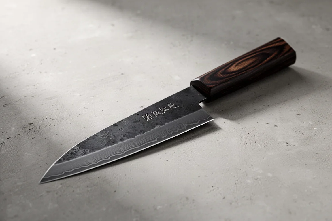 Kankuro Hatono Iron Clad Aogami #2 Honesuki 150mm product image