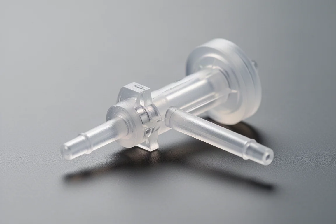 Close-up of the telescoping piston mechanism of a slim converter