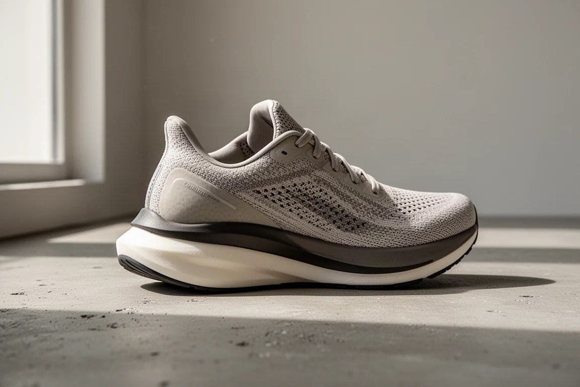 Kiprun Kipstorm Tempo high-stack running shoe on a concrete surface
