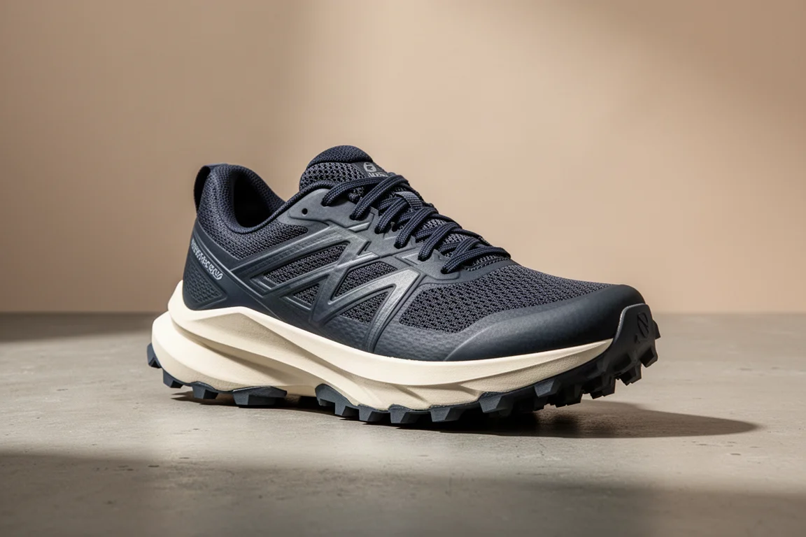 Kiprun Kip Summit Max trail running shoe on a concrete surface