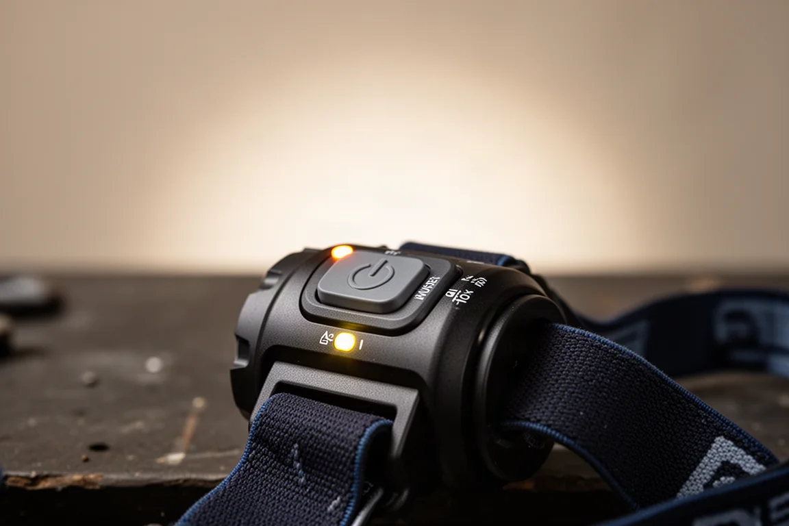 Modes d'éclairage de la lampe frontale, du flood large au spot concentré
