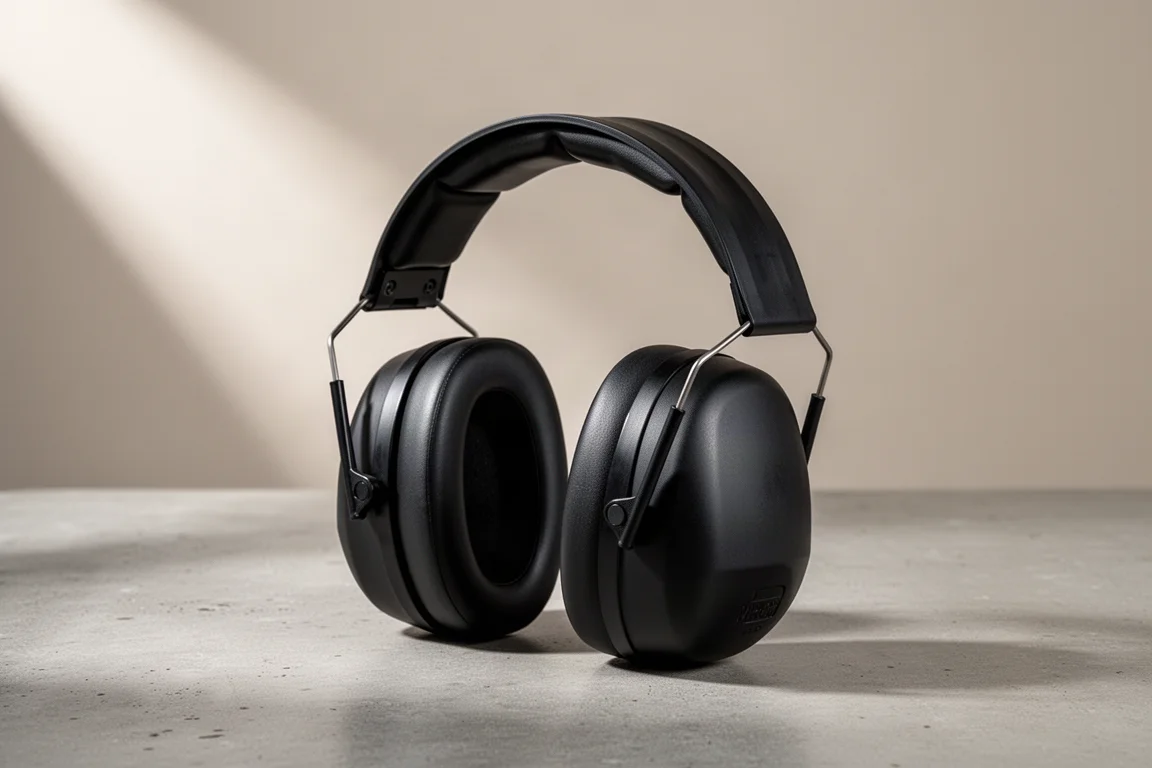 Nauszniki Klein ASM1 Bluetooth na matowej powierzchni betonu