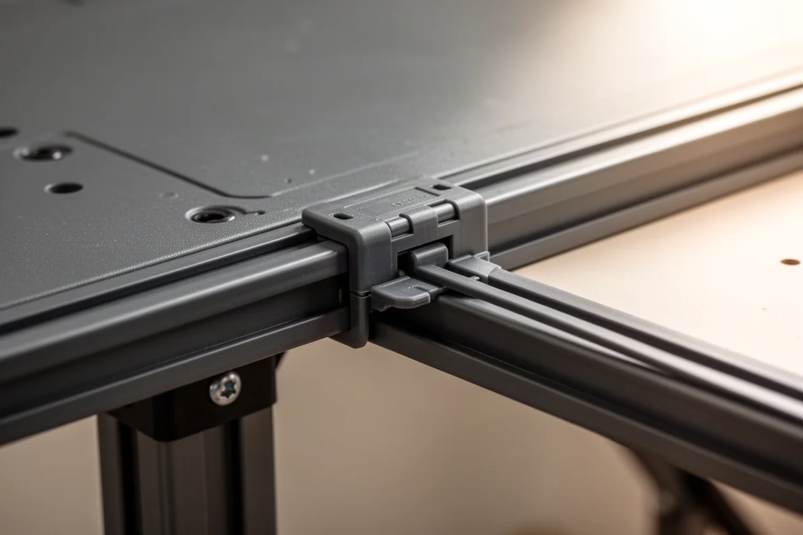 ModBox attachment snapping onto the workbench rail