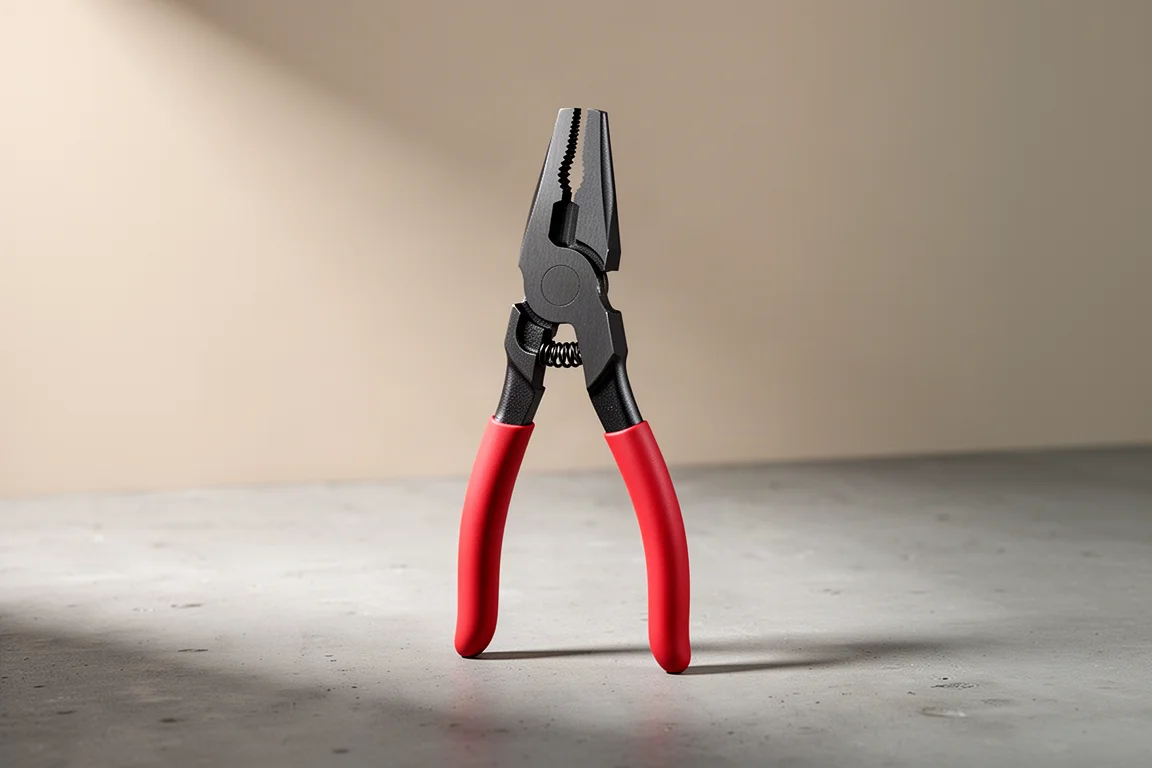 Knipex Cycle Plier 8411200 with narrow tapered jaws standing on matte concrete