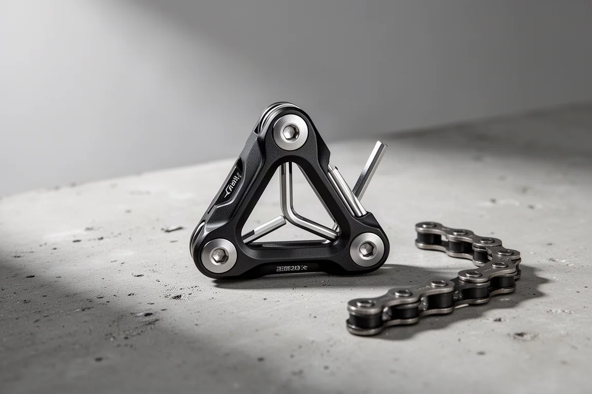 Atrezzo a chiave esagonale Kobalt 3-Way 6-in-1 su una superficie di cemento
