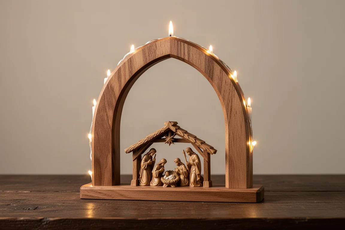 Kurt S. Adler Candle Arch Nativity Scene product image