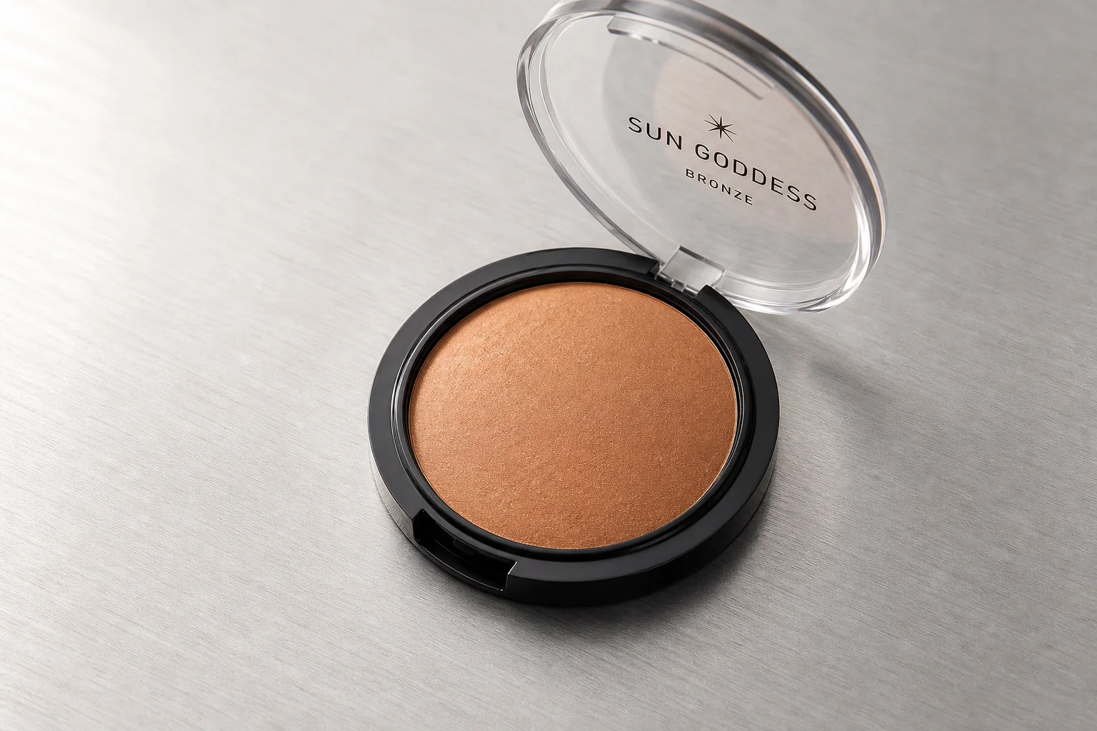 Nine Dollar Tree makeup products arranged on concrete surface