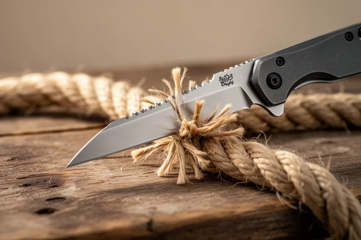 Uitklapbare gereedschappen van een multitool die met één hand wordt geopend