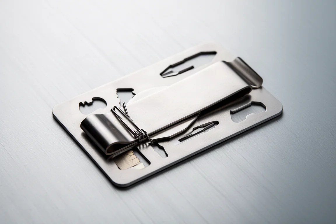 Lever Gear Card Wallet Money Clip product image