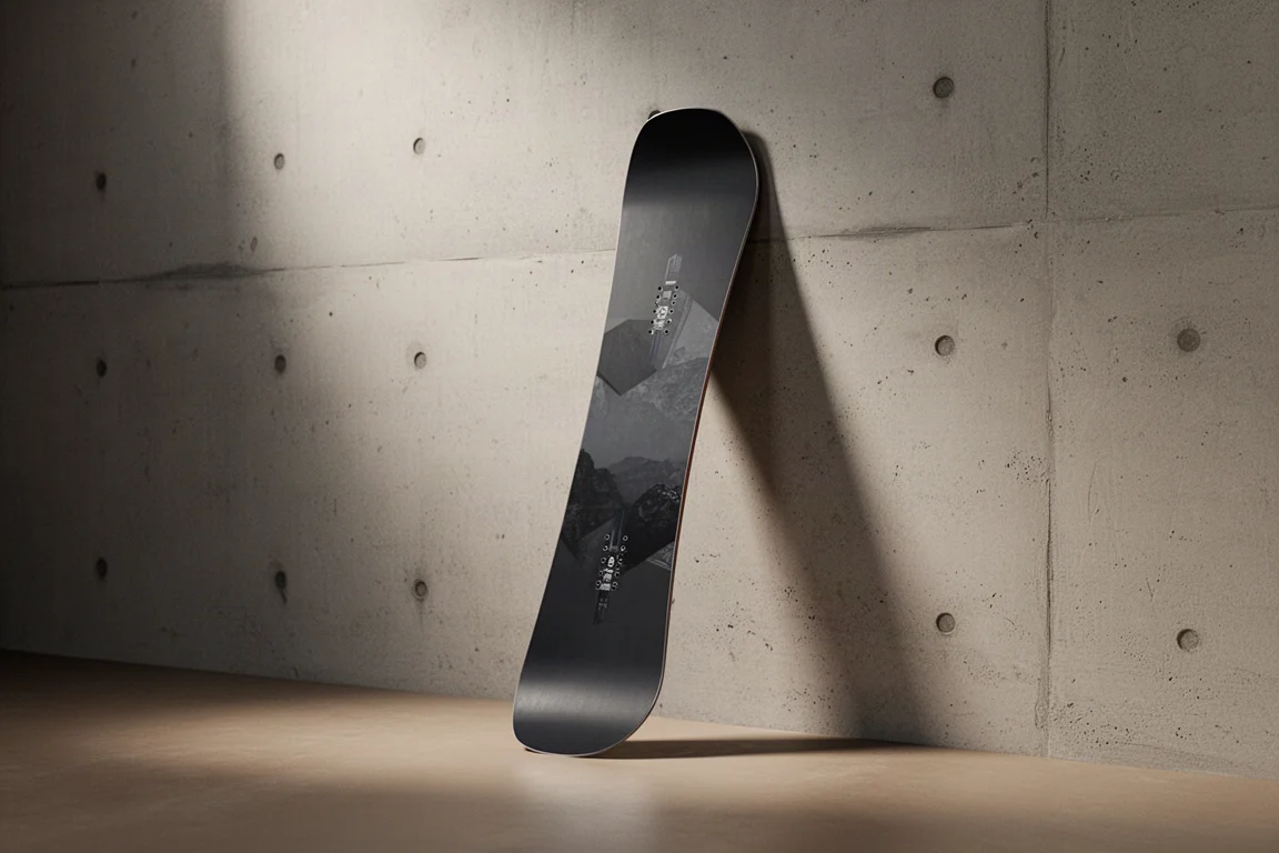 Lib Tech Off Ramp snowboard stående upp emot en betongvägg