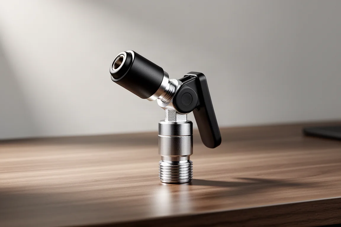 LockNLube 90 Degree Schrader Valve Inflator Adapter product image