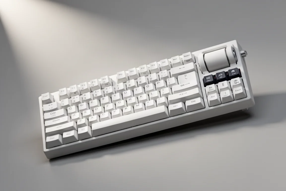 Cinque tastiere da gioco a effetto Hall di Keychron, ASUS, Luminkey, Logitech e Pulsar disposte su una superficie di cemento