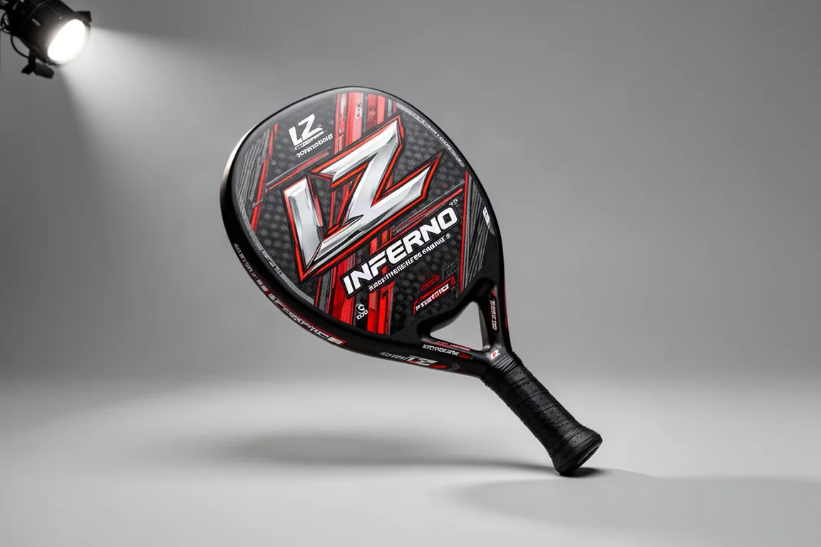 Kollektion moderner Pickleball-Paddel auf einer matten Betonoberfläche