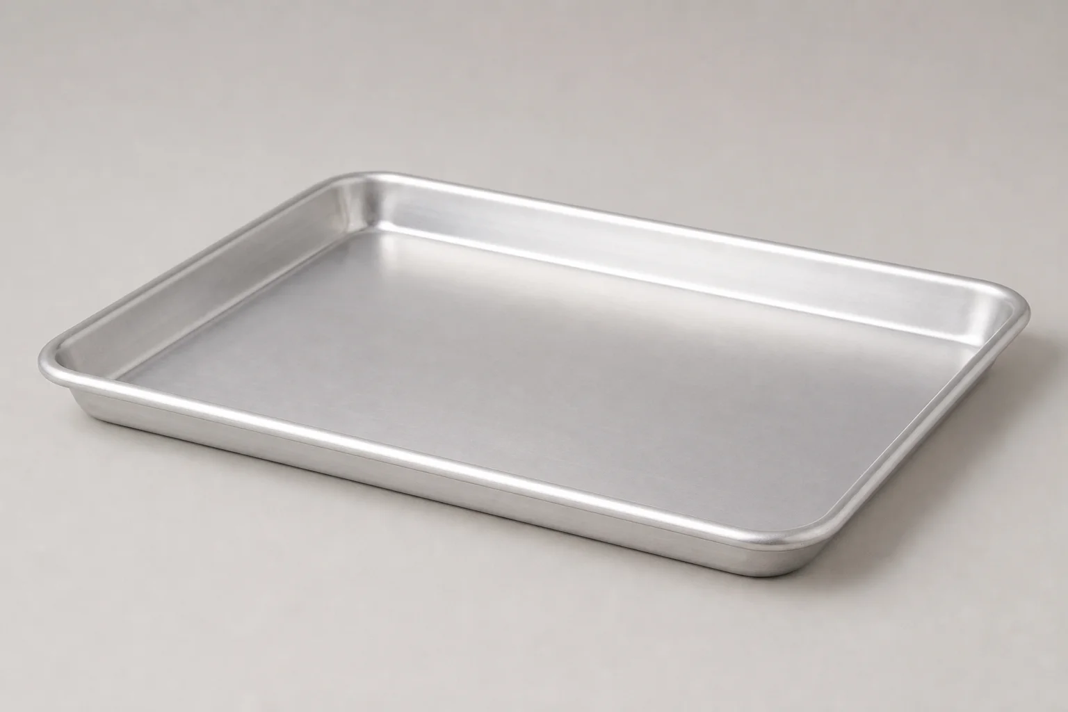 Six sheet pans arranged in a grid showing different styles and materials