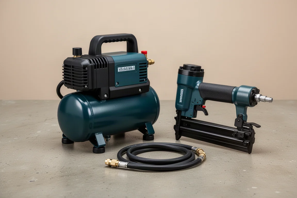 Makita Quiet Series Compressor and Brad Nailer Kit product image