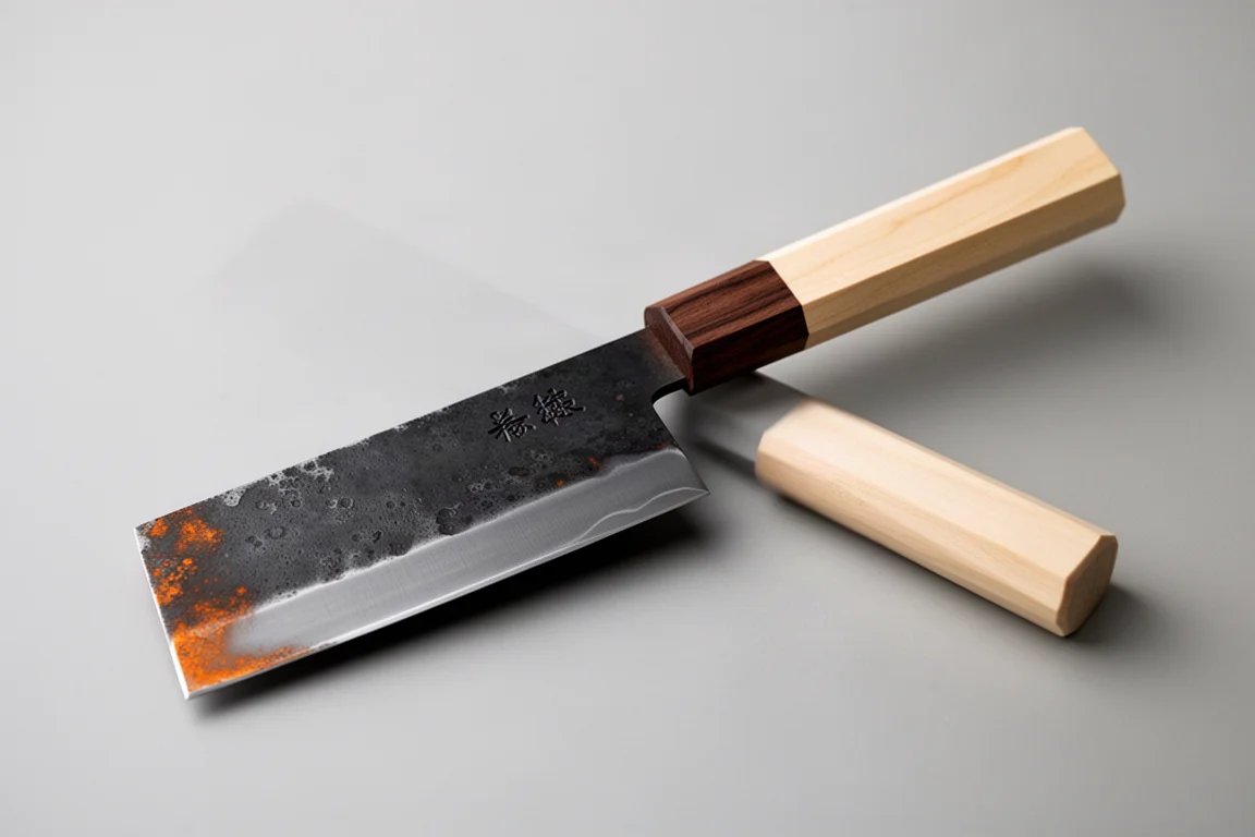 Mazaki 165mm Kurouchi Shirogami Nakiri product image