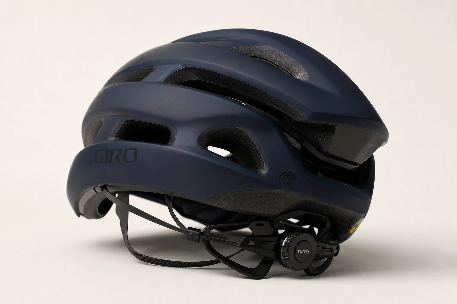 Three cycling helmets arranged side by side: Van Rysel RCR, Met Trenta, and Kask Protone