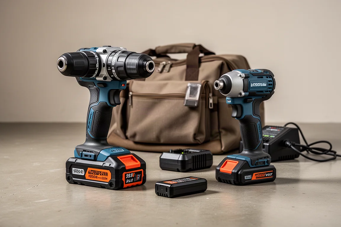 Metabo HPT MultiVolt Hammer Drill and Triple Hammer Impact Combo Kit product image