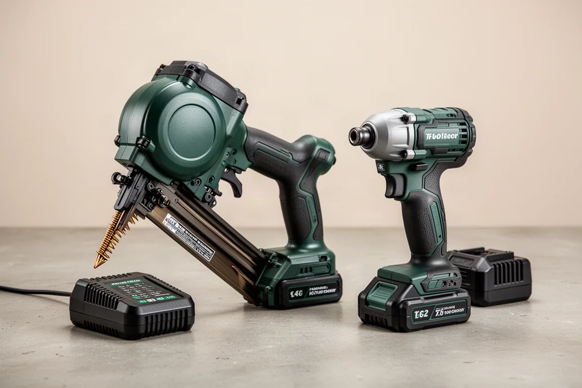 Metabo HPT Pro Bundle: Coil Roof Nailer with Impact Driver Kit product image