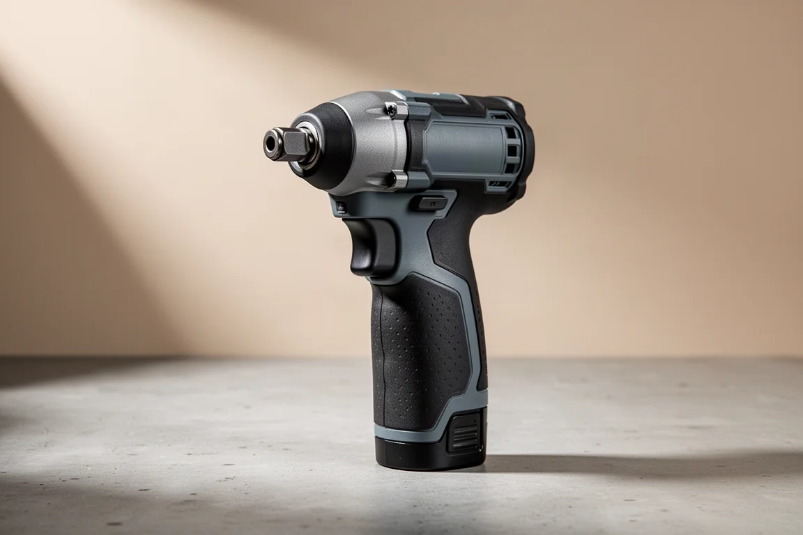 Metabo HPT WH36DC Triple Hammer Bolt 衝擊起子機立於混凝土表面上