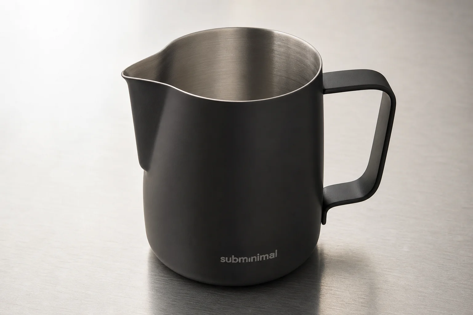 Three MHW-3BOMBER milk pitchers arranged by model: Turbo, 3.0, and 5.0