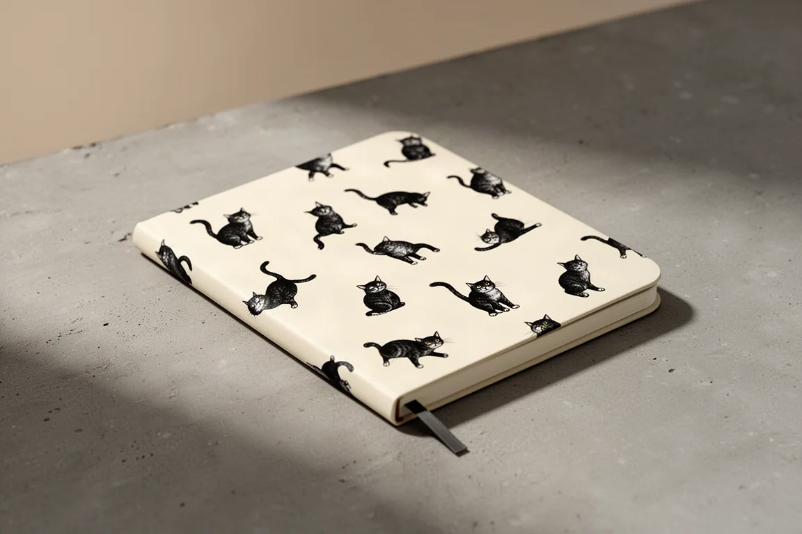 Midori Diary Book (Black Cat) product image