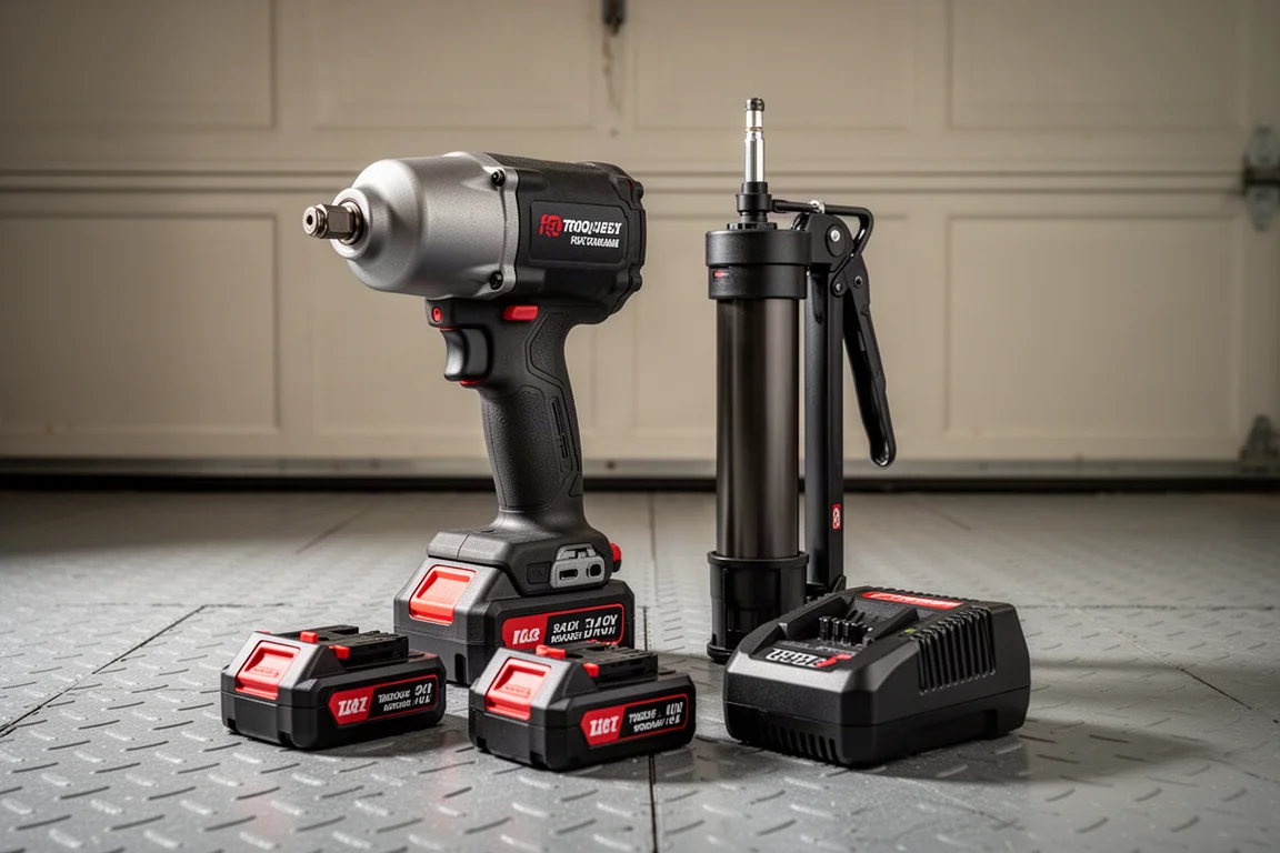 Milwaukee M18 Fuel High Torque Impact Wrench and Grease Gun Kit product image