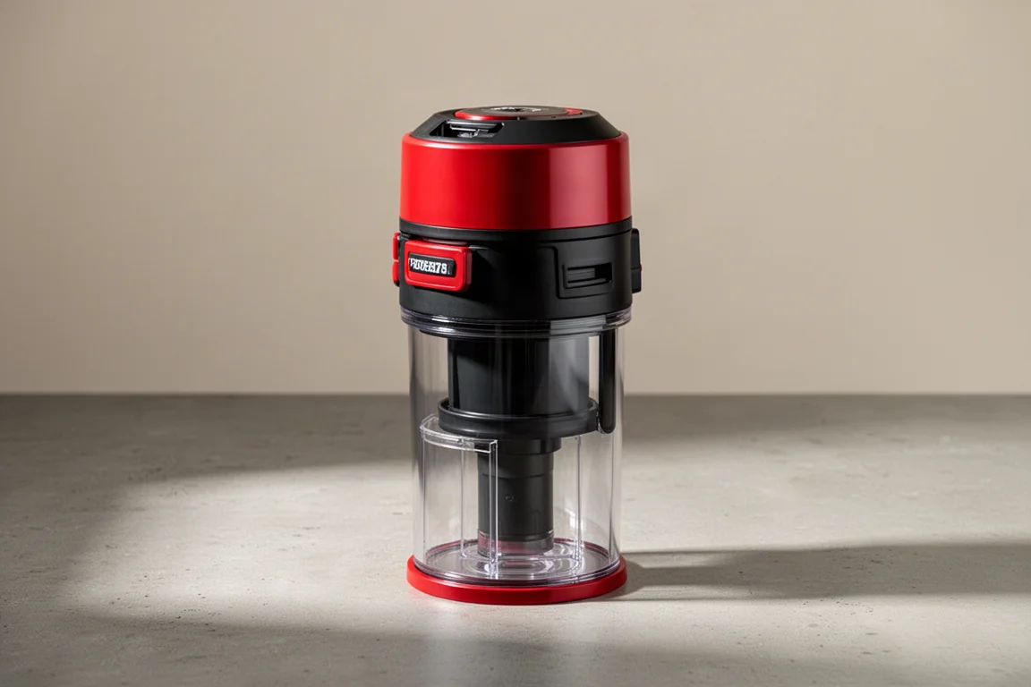 Aspiratore per liquidi e solidi Milwaukee M18 Fuel Nexus con moduli separatore di detriti e pulizia filtro su pavimento in cemento