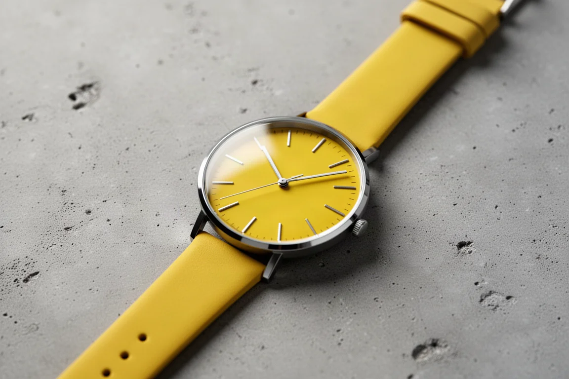 Minimalist Yellow Fashion Watch product image