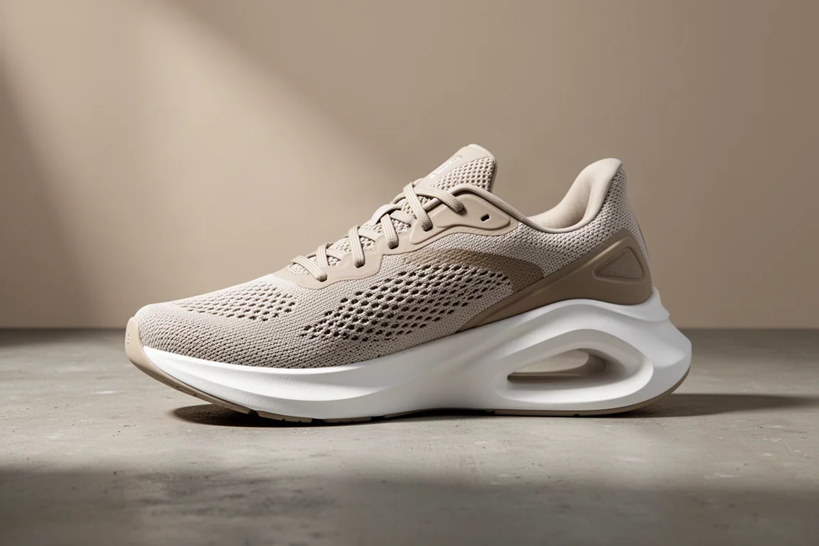 Mizuno Wave Rebellion Flash 2 running shoe with heel cutout on concrete surface