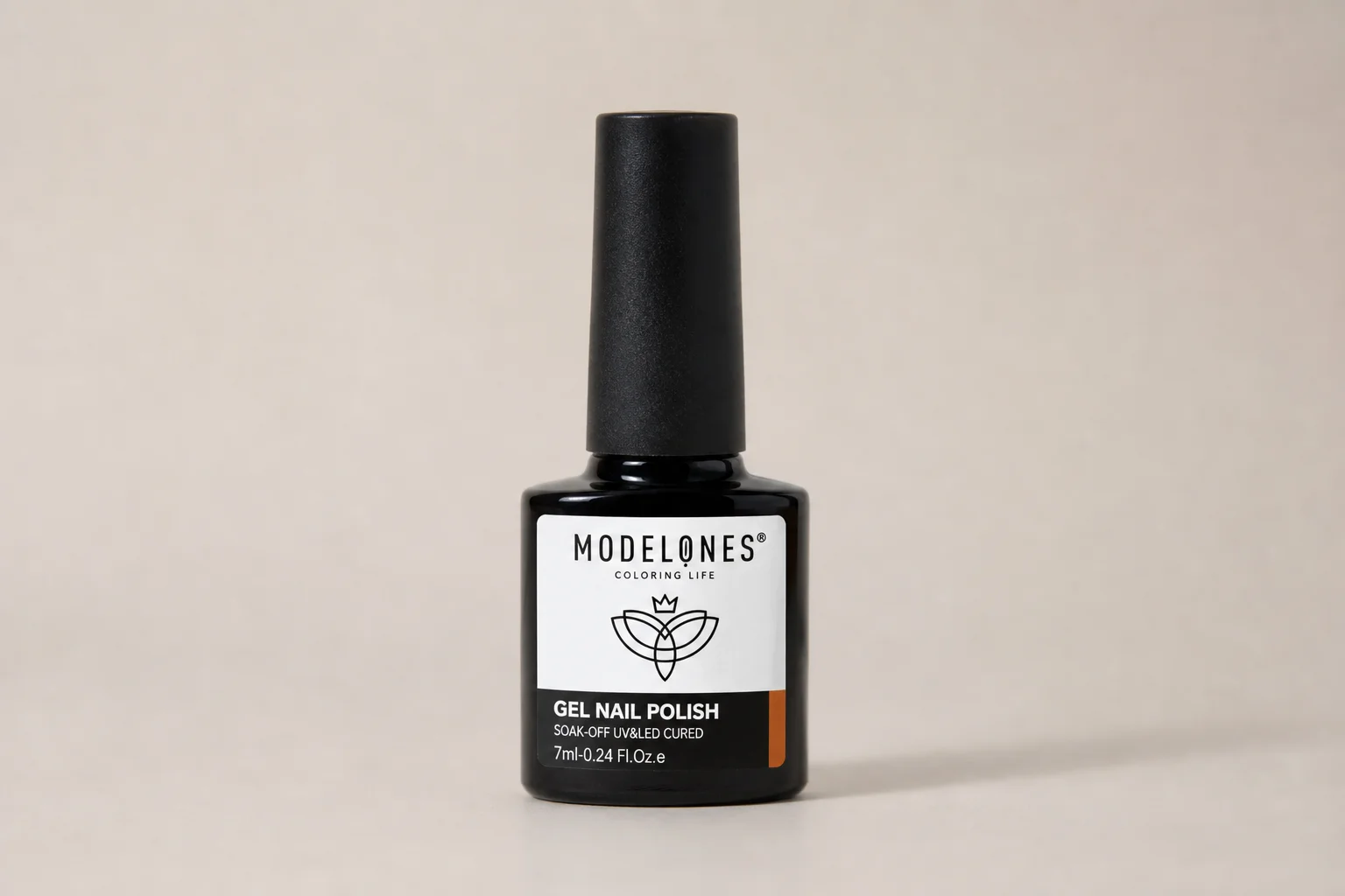Gel polish bottles ranging from budget to premium brands arranged on marble surface