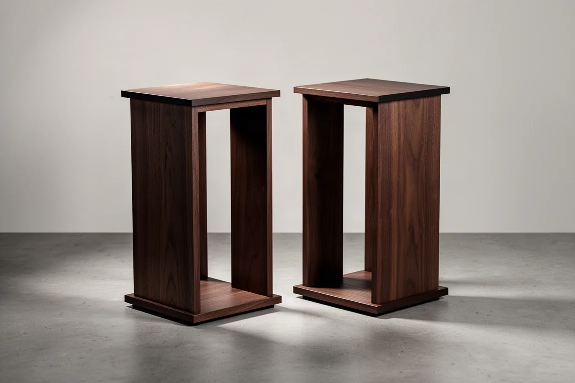 Monoprice Wooden Speaker Stands product image
