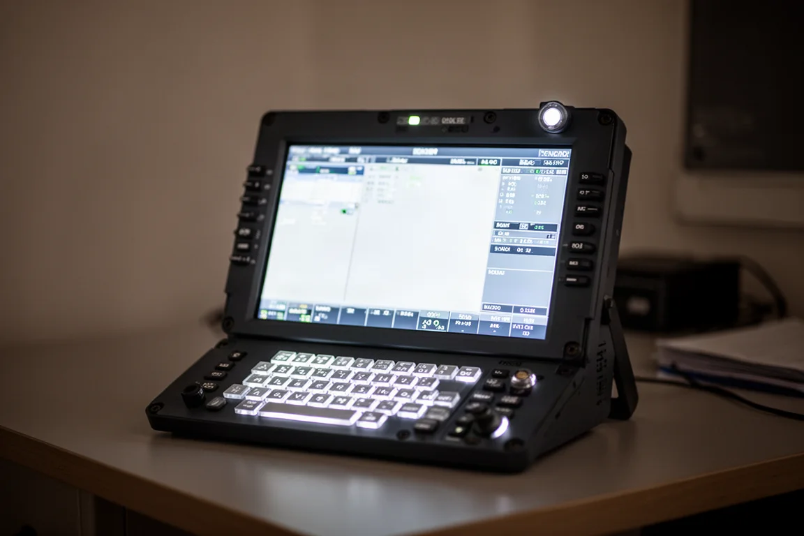Display de computador de voo MOZA MA3F com sensor de luz ambiente ajustando o brilho da tela em um ambiente escuro