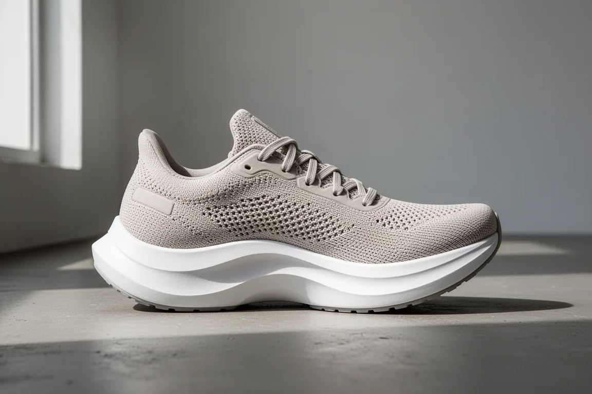 New Balance 1080 v12 running shoe in side profile on concrete