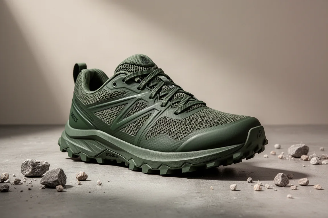 New Balance Fresh Foam X Hierro v9 trail shoe on a concrete surface