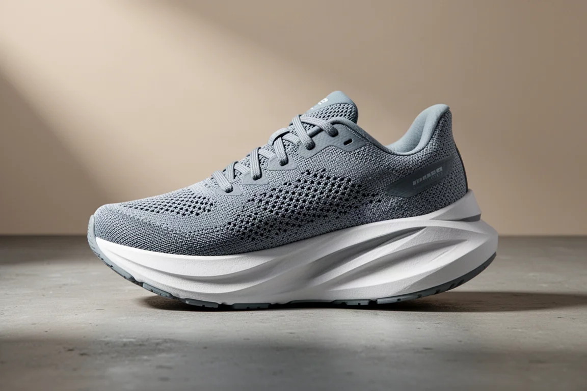 Scarpa da running stabilizzante New Balance Fresh Foam X Vongo v5 su una superficie di cemento