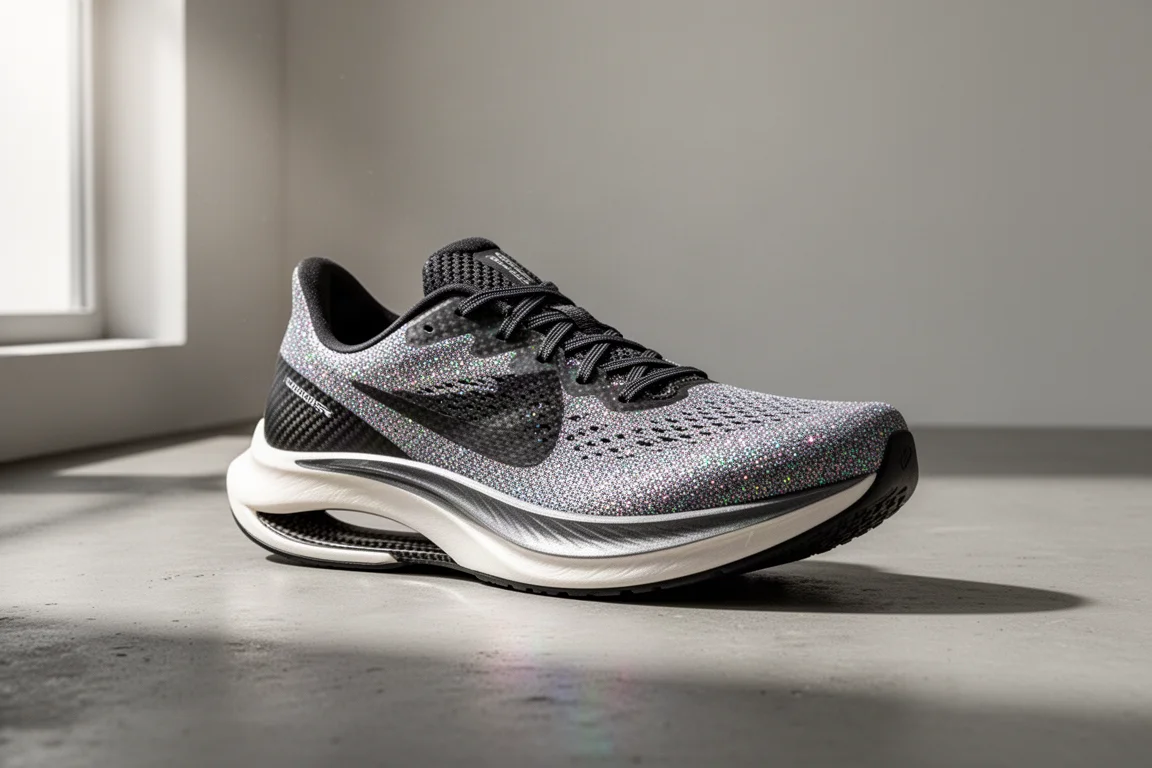 New Balance FuelCell RC Elite 2 running shoe on a grey concrete surface