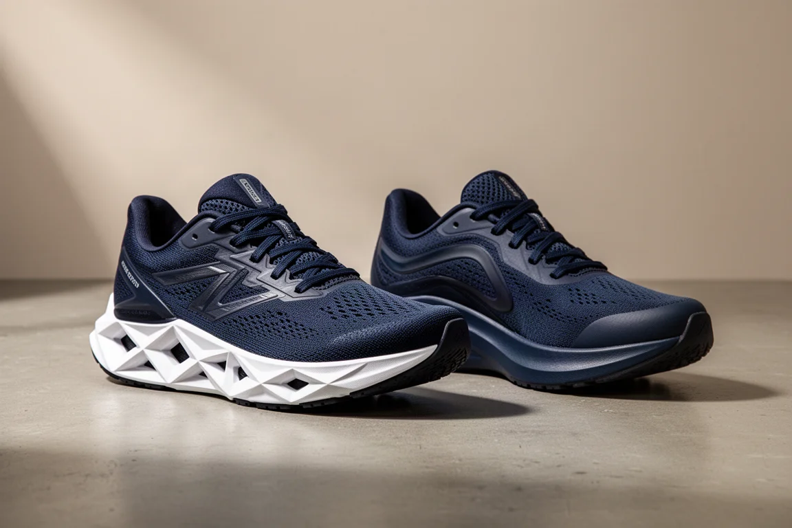 New Balance FuelCell Rebel v4 and v3 running shoes side by side on concrete