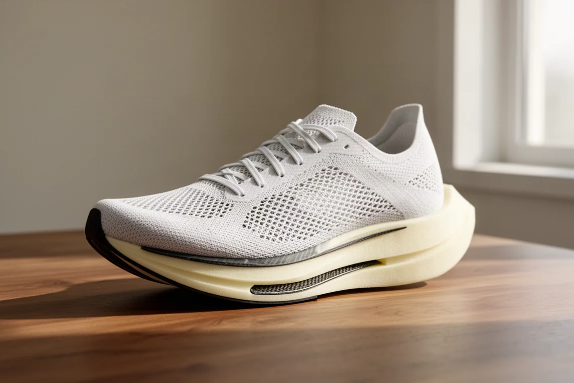 New Balance FuelCell SC Pacer low-stack racing shoe on a concrete surface