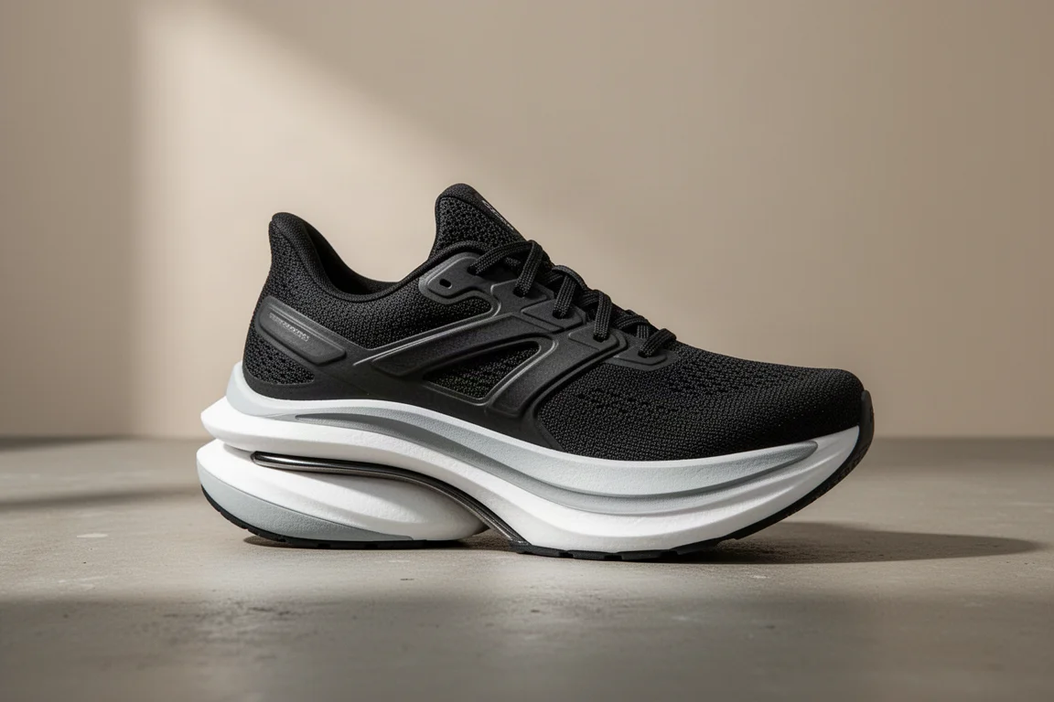 Scarpa da running New Balance FuelCell SC Trainer v3 di profilo sul cemento