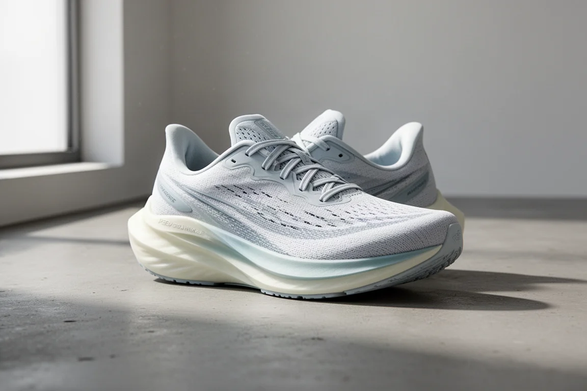 New Balance Rebel v4 lightweight running shoe on a concrete surface