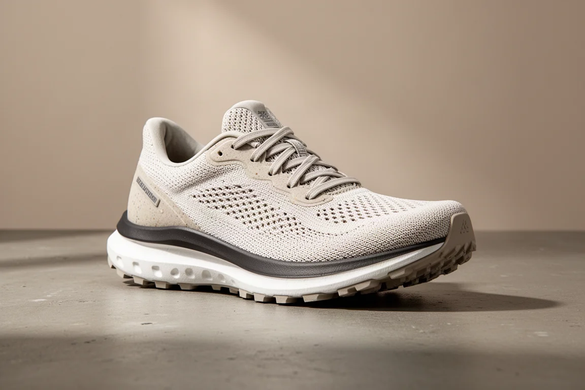 Newton Gravity Plus Generation 2 running shoe with lugged outsole on concrete surface