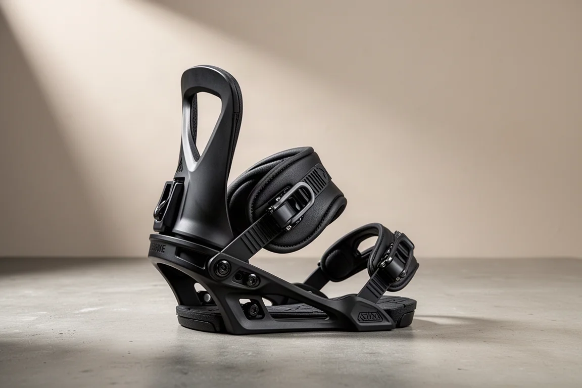 Nidecker Kaon Plus Snowboard-Bindung aus dem Dreiviertelwinkel fotografiert