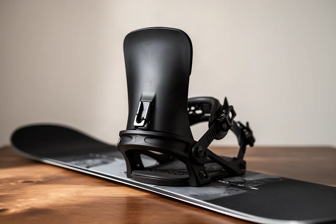 Highback einer Snowboard-Bindung mit Verstellungsraster für die Forward-Lean-Neigung