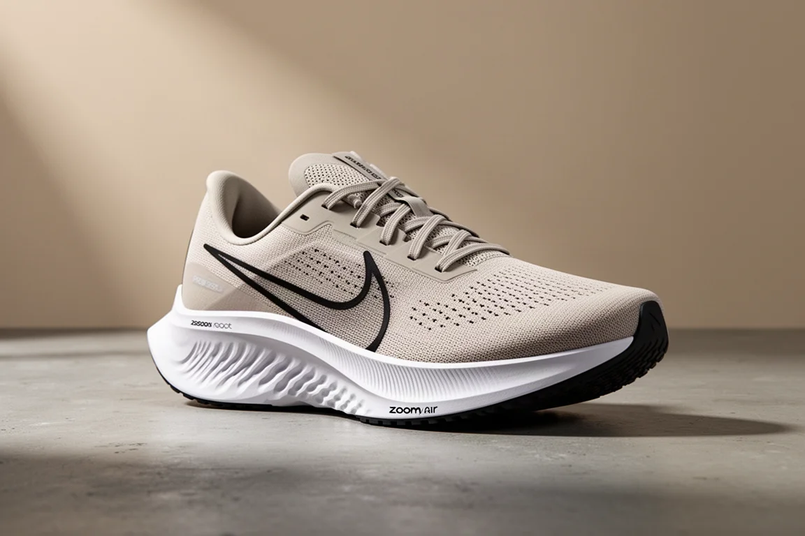 Nike Pegasus 39 running shoe on a matte concrete surface