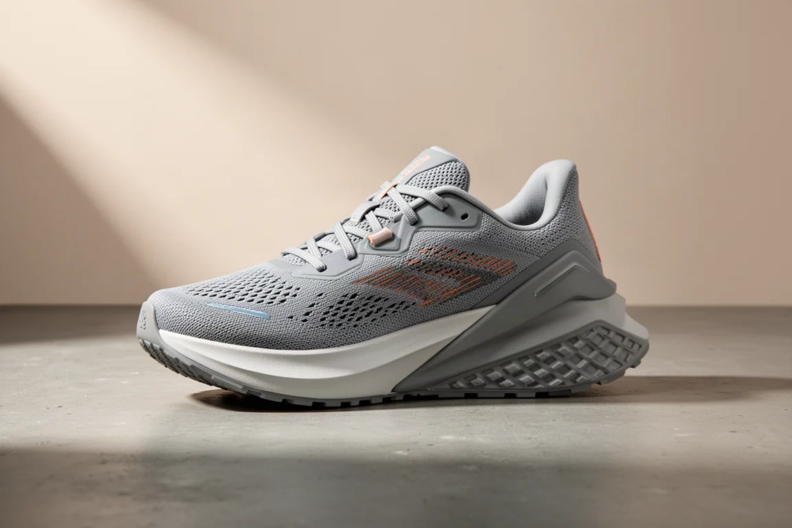 Nike Pegasus 42 跑鞋以四分之三視角展示於混凝土表面上