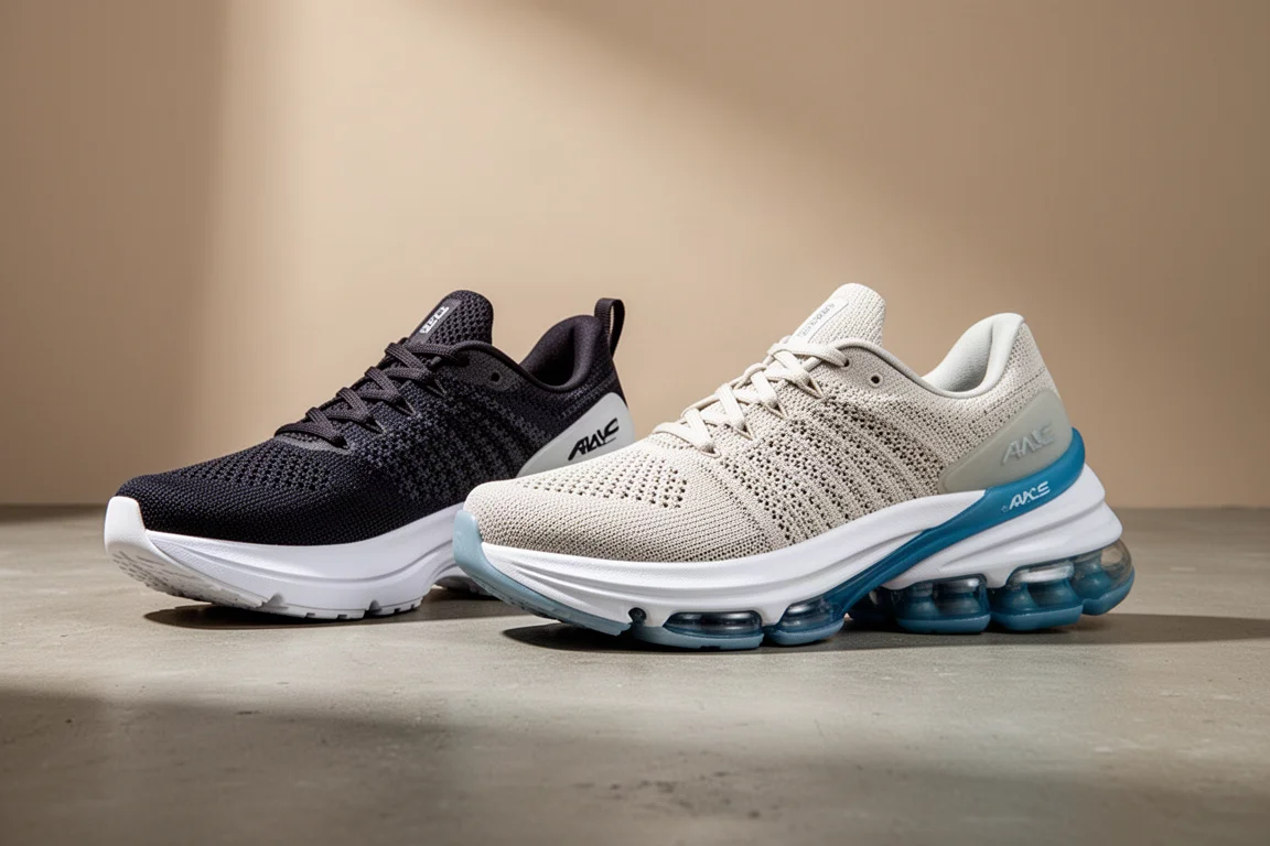 Nike Vomero 16 and ASICS Gel-Nimbus 24 running shoes side by side on concrete