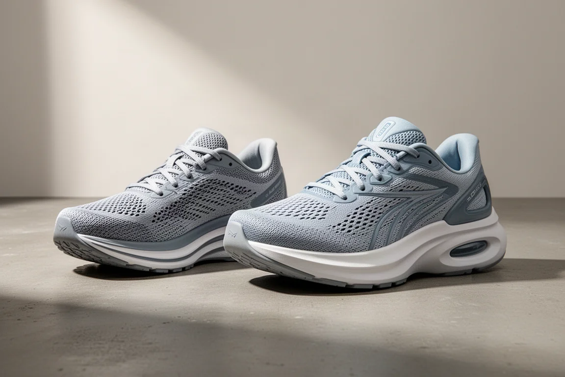Nike Vomero 17 and Invincible 3 running shoes side by side on concrete