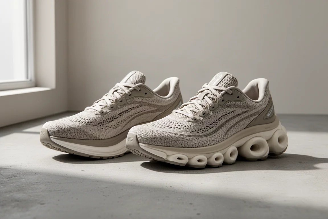 Nike Vomero 18 and Vomero Premium running shoes side by side on concrete